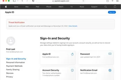 Los ciberdelincuentes imitan sitios web oficiales de Apple. (Foto: Apple)