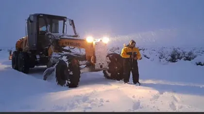El fenómenos de frío extremo produjo dificultades en el tránsito en Patagonia (Gobierno de Chubut)