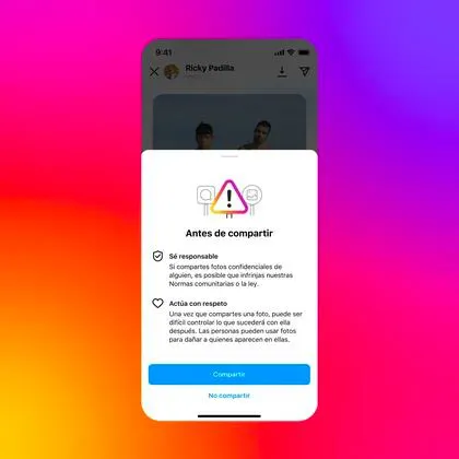 La aplicación de Meta quiere evitar casos de acoso y estafas por compartir contenido explícito, especialmente de menores de edad. (Meta)