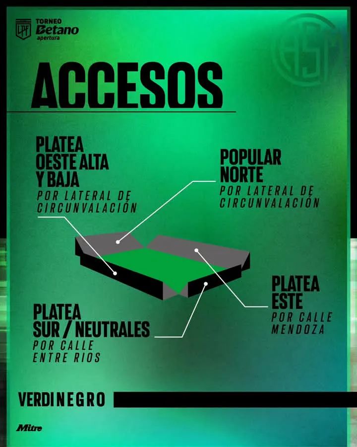 accesos estadio