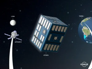 El Gobierno confirmó que la Argentina captó datos del microsatélite ATENEA en el marco del programa Artemis