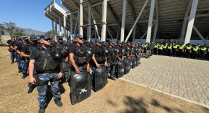 Amplio operativo de seguridad en San Juan por el recital de Airbag y el Superclásico